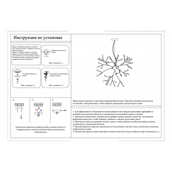 Люстра подвесная KINK Light Ветта 07521-45,01 67,5Вт 45 лампочек G4