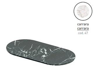 Столешница ArtCeram Flair 4.0 TFA010 47 Мрамор 48х95см carrara
