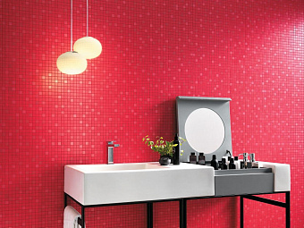 Керамическая мозаика Atlas Concord Италия Arkshade 9AQR Red Mosaico Q 30,5х30,5см 0,558кв.м.