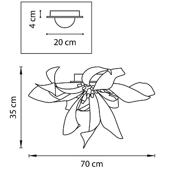 Люстра потолочная Lightstar Turbio 754166 240Вт 6 лампочек G9