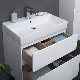 Тумба с раковиной AQUANET Бруклин 212596 43,6х60,5х66,2см