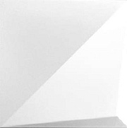 Настенная плитка WOW Essential 105126 Noudel L White Gloss 25х25см 0,81кв.м. глянцевая