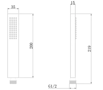 Ручной душ Abber AF0050W белый