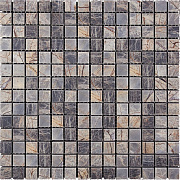 Мозаика Mir Mosaic Adriatica 7M024-20P голубой/жёлтый мрамор 30,5х30,5см 0,93кв.м.