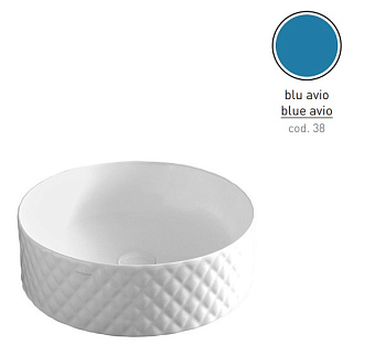 Раковина накладная ArtCeram Rombo OSL009 38 00 44х44см