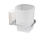Стакан в ванную WASSERKRAFT Leine K-5000 WHITE K-5028WHITE бежевый/хром