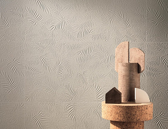 Настенная плитка Atlas Concord Италия 3D Wall A579 Carve Leaf Ivory 40х80см 1,28кв.м. матовая