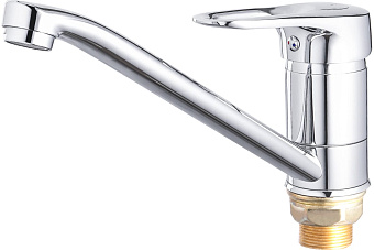 Смеситель для кухни Maxonor MN4904 поворотный излив хром