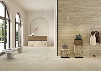 Матовый керамогранит VITRA CityStone K951841R0001VTE0 Травертин Клауд 60х60см 1,44кв.м.