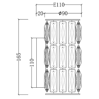 Светильник настенный Maytoni Talento DIA008WL-1CH 40Вт G9