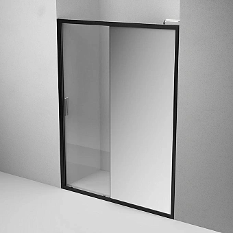 Душевая дверь AM-PM Gem Solo W90G-150-1-195BMir 195х150см стекло зеркальное