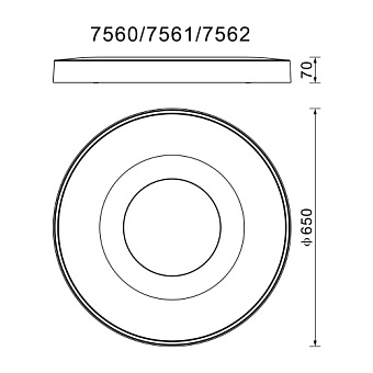Светильник потолочный Mantra COIN 7690 100Вт LED
