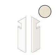 Плитка для ступеней Atlas Concord Италия Prism A4YC Cotton Battiscopa Sag.Sx 7,2х30см 0,259кв.м. неполированная