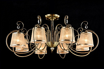 Светильник потолочный Freya Simone FR2020-CL-08-BZ 40Вт E14