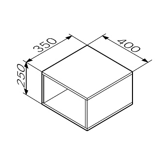 Шкаф подвесной AM-PM Func M8FOH0401OF 35х40х25см тёмное дерево