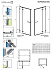 Душевая дверь RADAWAY Euphoria 383612-01R 200х61,2см стекло прозрачное