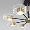 Светильник потолочный Eurosvet Jet 90244/8 черный/золото 80Вт LED