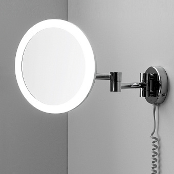 Косметическое зеркало WASSERKRAFT K-1004 20,2х42,5см хром с увеличением