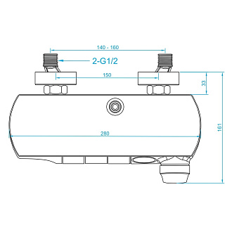 Душевая система RGW Shower Panels 51140133-01 SP-33 хром