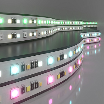 Светодиодная лента Elektrostandard a053707 5050+2835+2835 16Вт/м 5000мм IP20 RGB/тёплый белый/холодный белый свет