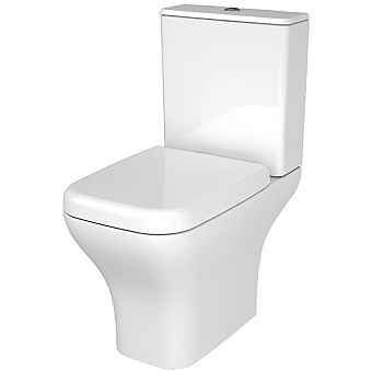 Унитаз напольный VITRA Polar 9843B003-7201 безободковый с микролифтом