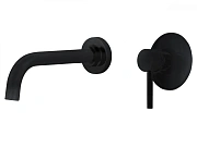 Смеситель для раковины Abber Wasser Kreis AF8112B чёрный матовый