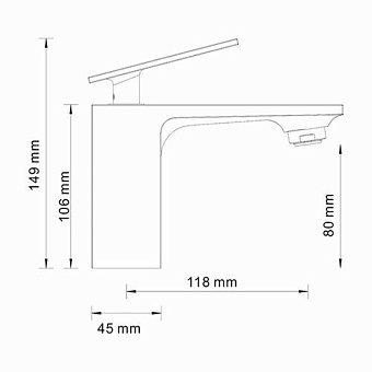 Смеситель для раковины WASSERKRAFT Alme 1503 хром