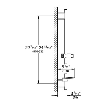 Штанга для душа GROHE 26602000 хром