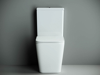 Унитаз напольный Ceramica Nova CUBIC CN1803 безободковый с микролифтом