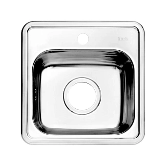Мойка кухонная IDDIS Strit STR38P0i77 38х38см сталь