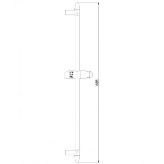 Штанга для душа LEMARK LM8063C хром
