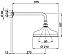 Верхний душ Cisal Shower DS01340121 хром