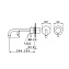 Смеситель для раковины Cisal Less Minimal LM00551721 хром