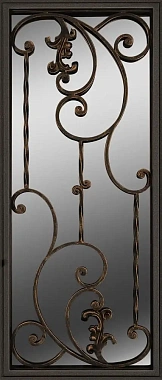 Входная дверь АНТАРЕС Виктория Z0000010955 870х2050мм Муар с разноцветными блестками темно-коричневый\Кремово-белый левая