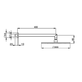 Душевая система Cisal Shower DS0136204Q белый (матовый)