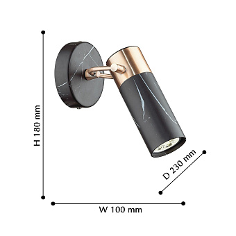 Спот Favourite Gemma 2676-1W 5Вт 1 лампа GU10 LED