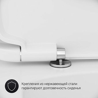 Унитаз напольный AM-PM Spirit 2.0 C708600WH безободковый без сиденья