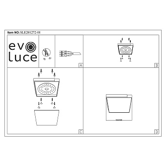 Светильник потолочный Evoluce FESTA SLE201272-01 42Вт LED