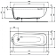 Ванна акриловая IDEAL STANDARD Ideal Standard i.life T476501 190х90см встраиваемая