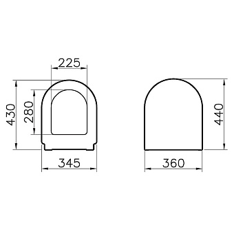 Сиденье для унитаза VITRA 94-003-001 без микролифта