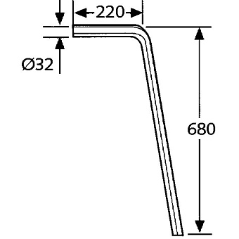 Труба Латунь KLUDI 84500805-00 d3,2см