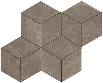 Керамическая мозаика Atlas Concord Италия Marvel Edge AEPK Gris Supreme Mosaico Esagono Lappato 30х35см 0,42кв.м.