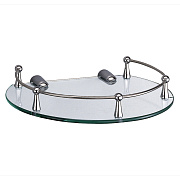 Полка в ванную округлая WASSERKRAFT K-566 1-ярусная 21х25см хром