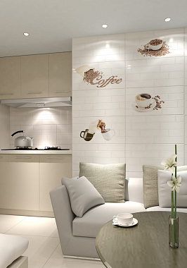 Настенная плитка BERYOZA CERAMICA Брик 216392 белый матовый 30х60см 1,62кв.м. матовая