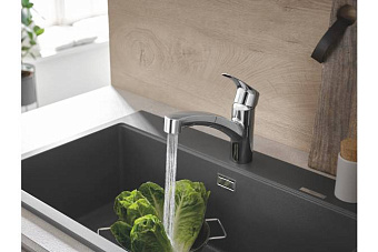 Смеситель для кухни GROHE Eurosmart 30305001 выдвижной излив хром