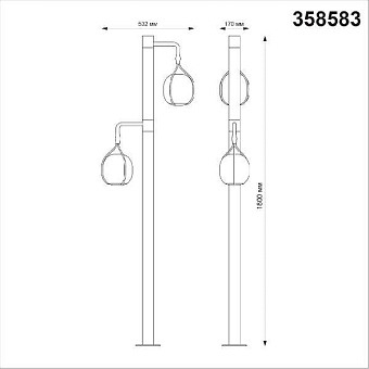 Светильник ландшафтный Novotech STREET 358583 18Вт IP54 LED серый