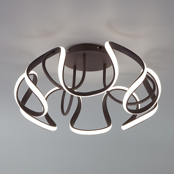 Светильник потолочный Eurosvet Alstroemeria 90238/1 кофе 100Вт LED