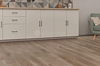 Виниловый ламинат Alpine Floor Дуб натуральный отбеленный ЕСО 7-5 1524х180х8мм 43 класс 2,2кв.м