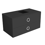 Тумба под раковину подвесная SIMAS Henges HEM02 nero matt 52х100х52см