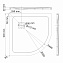 Душевой поддон WASSERKRAFT Neime 19T01 90х90см
